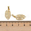 Rack Plating Brass Clear Cubic Zirconia Pendants KK-L236-04B-G-3