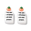 Cartoon White Cat Resin Decoden Cabochons CRES-R203-01C-1