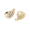 UV Plating Alloy Rhinestone Pendants ALRI-N058-15KCG-2