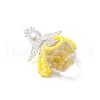 2Pcs 2 Styles Glass Seed Bead Pendants PALLOY-MZ00710-05-4