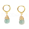 Brass Huggie Hoop Earrings EJEW-JE04294-2