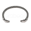 Viking 304 Stainless Steel Open Cuff Bangles for Men BJEW-U001-07E-G-2