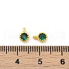 Brass Pave Cubic Zirconia Pendants KK-H204-03G-06-3