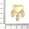 Brass Micro Pave Cubic Zirconia Pendants KK-S511-31G-02-3