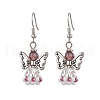Angel Handmade Glass Seed Beads Dangle Earrings for Women EJEW-MZ00394-02-2