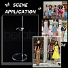 Transparent Acrylic Doll Display Holder ODIS-WH0061-27-6