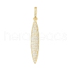 Brass Micro Pave Cubic Zirconia Pendants KK-H203-02G-1