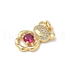 Brass Micro Pave Cubic Zirconia Pendants KK-Q068-04B-2