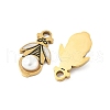 304 Stainless Steel Enamel Pendants STAS-R168-07G-2