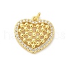 Brass Micro Pave Cubic Zirconia Pendants KK-S511-29G-02-1