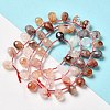 Natural Ferruginous Quartz Beads Strands G-H297-B13-01-2