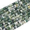Natural Moss Agate Beads Strands G-P575-A24-4x2mm-2