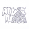 Wedding Suit and Bride Dress Carbon Steel Cutting Dies Stencils DIY-E024-08-2