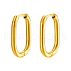 Stylish Stainless Steel Oval Hoop Earrings YV3043-3-1