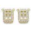 Brass Micro Pave Cubic Zirconia Pendants ZIRC-S061-195G-NF-1