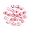 Transparent Spray Painted Glass Beads EGLA-N018-4mm-07-2