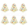 6Pcs Handmade Bumpy Glass Beads Strands LAMP-FS0001-16D-1