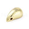 Rack Plating Brass Micro Pave Clear Cubic Zirconia Pendants KK-H474-18G-07-2