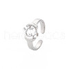 304 Stainless Steel 12 Constellations/Zodiac Signs Open Cuff Ring for Women RJEW-S405-156P-J-3