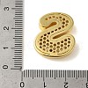 Rack Plating Brass Micro Pave Clear Cubic Zirconia Perdants KK-C067-11G-S-3