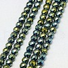 Electroplate Non-magnetic Synthetic Hematite Beads Strands G-J169B-4mm-06-1