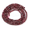 Natural Garnet Beads Strands X-G-F619-17A-2mm-5