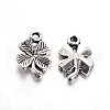 Tibetan Style Alloy Clover Charms TIBEP-2765-AS-RS-1
