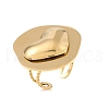 Irregular Round 304 Stainless Steel Open Cuff Rings for Women RJEW-S410-03G-02-1