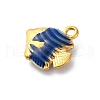 304 Stainless Steel Enamel Pendants STAS-B085-38G-01-2