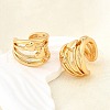 Brass Cuff Earrings EJEW-F370-35G-6