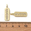 Brass Micro Pave Cubic Zirconia Pendants KK-P308-41G-3
