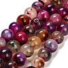 Dyed Natural Agate Beads Strands G-G203-10J-12mm-2