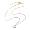 Alloy Enamel Pendant Necklaces for Women NJEW-JN04806-4