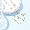 304 Stainless Steel Teardrop Tassel Y Necklaces NJEW-R026-24G-1