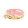 Golden Plated Alloy Enamel Charms X-ENAM-Q437-14D-2