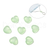 Heart Transparent PVC Plastic Cord Lock for Mouth Cover KY-D013-03G-1