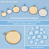 Unicraftale DIY Flat Round Pendant Making Kit DIY-UN0004-84-5