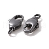 Rack Plating Brass Swivel Lobster Claw Clasps KK-K238-39B-M-3