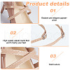 GOMAKERER 4 Pairs 4 Colors PU Leather Shoelaces DIY-GO0001-78-5