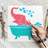 PET Hollow Out Drawing Painting Stencils DIY-WH0391-0327-7