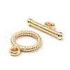 Rack Plating Brass Toggle Clasps KK-E034-05LG-2