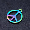 Ion Plating(IP) 304 Stainless Steel Charms STAS-Q201-JN183-2