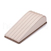 Wooden Clovered with PU Leather Bracelet Displays Stand BDIS-F003-01-2
