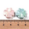 UV Plated Iridescent Opaque Acrylic Beads OACR-G033-01-3