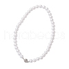 ABS Plastic Imitation Pearl & Alloy Magnetic Clasps Curtain Tiebacks HJEW-JM03410-3