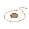 Brass Heart Link Bracelets for Women BJEW-G735-07G-01-5