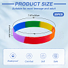 CREATCABIN 20Pcs Rainbow Pride Bracelet BJEW-CN0001-03-2