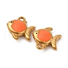 304 Stainless Steel Enamel Pendants STAS-Q363-01B-G-2