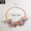 3D Flower Acrylic Choker Necklaces for Women FS-WG74B07-01-2