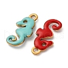 304 Stainless Steel Enamel Charms STAS-Q363-14G-G-2